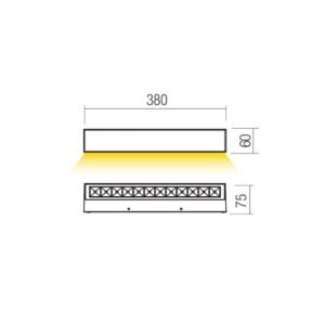 Фасаден аплик Redo Aroos LED 14.5W IP65 2700K бял - Image 2