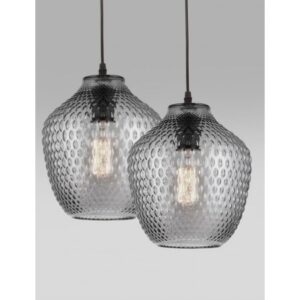 SMOKE GLASS BLACK METAL LED E27 1X12W IP20 - Image 3
