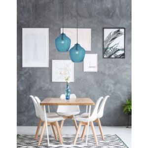 Пендел Nova Luce LED E27 12W IP20, черно и синьо стъкло - Image 2
