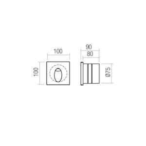 Фасадна луна Redo OUTDOOR 91197 LED 2.5W IP65 2700K - Снимка 2