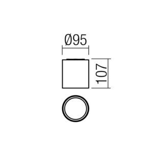 LED фасадна луна за външен монтаж REDO OUTDOOR 91209 XIA PL LED 19W IP65 4000K SBK - Image 2