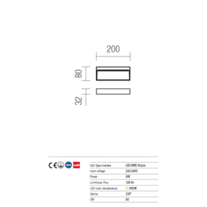 LED фасадна луна за външен монтаж REDO OUTDOOR 9152 EVEN - Image 3