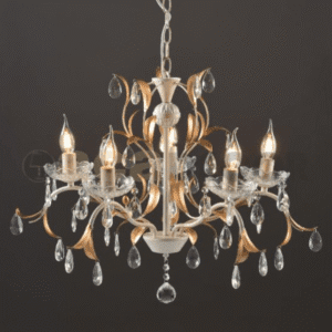 Полилей метал и стъкло ACA LIGHTING DL9345PWG 5x40W E14