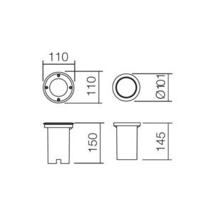 Луна за земя Smarter 9385 LOKKI GU10 28W IP67 - Image 2