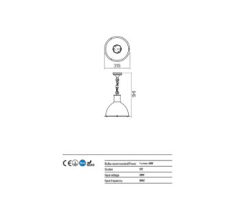 Градинска лампа Redo WORK SU E27 60W IP44 черна - Image 2