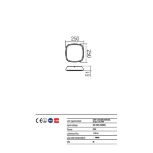 LED фасаден плафон REDO OUTDOOR 9545 TWILL - Снимка 2