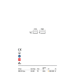 Аплик за стена Redo CUBE LED 7W топла светлина - Image 3