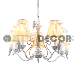 Полилей ACA Lighting EKAVI E14, димиран, антично бял - Снимка 1