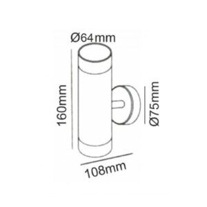 Фасаден аплик ACA LIGHTING HI7031W - Снимка 2