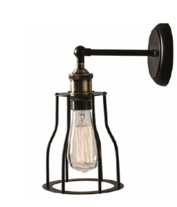 Аплик ACA Lighting SOTIS за стена, E27, черен - Снимка 1