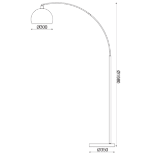 Лампион ACA Lighting MATILDA 1x60W, бял и мед - Image 2