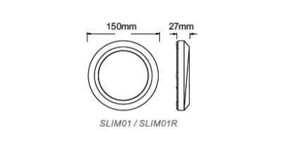 Фасадна лампа LED 4W ACA Lighting SLIM01NW, IP65, бяла - Снимка 2
