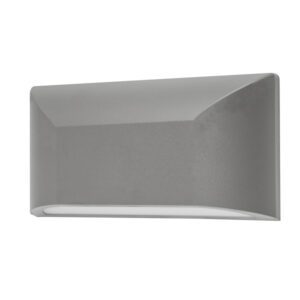 Фасадна лампа 6W LED ACA Lighting Slim22, IP65, сива