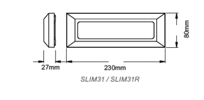 Фасадна луна LED 4W ACA Lighting SLIM31NDG топла светлина - Image 3