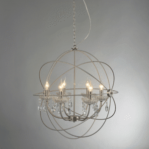 Пендел метал и стъкло ACA LIGHTING CATANIA E14 240W