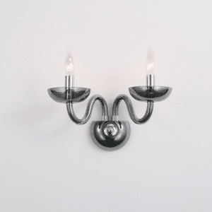 Аплик ACA Lighting Lunaria E14 2x40W хром-опушен - Снимка 1