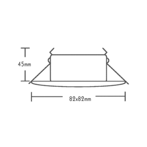 Луна за вграждане ACA Lighting BS3406GM GU10/10W IP45 злато - Снимка 2