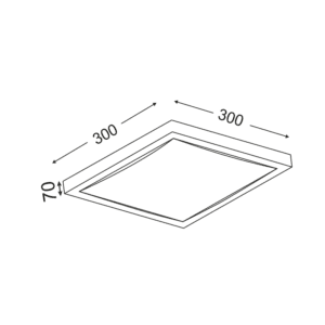 Плафон ACA LIGHTING INDIANA E27 2x15W бял/сив - Image 2