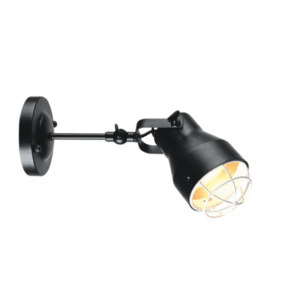 Аплик ACA Lighting 1xE27, 60W, черен, IP20 - Image 4