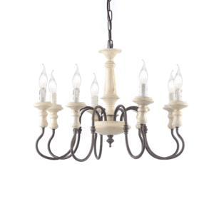 Полилей E14 8x40W ACA Lighting Toulouse метален - Снимка 1