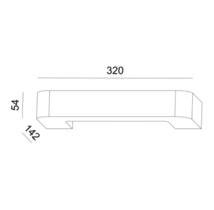 Аплик бял ACA Lighting G85191W 1x80W гипс - Image 2