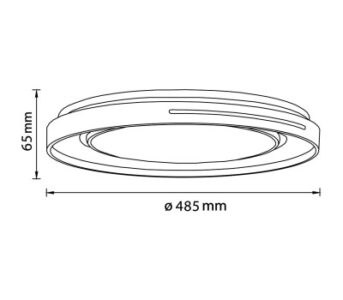 Плафониера LED Brilliant Barty 30W с дистанционно - Image 3