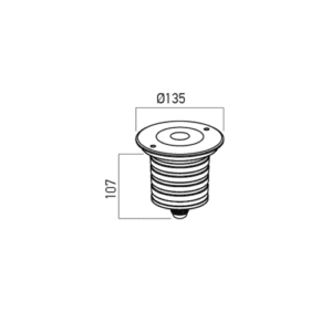 LED луна за вграждане в земя REDO OUTDOOR GD19NW36 XGROUND 25W 90-265V AC 4000K IP67 36° SS - Image 2