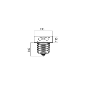 LED луна за вграждане в земя REDO OUTDOOR GD20NW36 XGROUND 25W 90-265V AC 4000K IP67 36° SS - Image 2