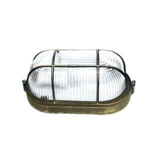 Фасаден аплик ACA LIGHTING HI5031GB BULKHEAD FACADE WALL LAMP ANTIQUE BLACK IP54 - Снимка 1