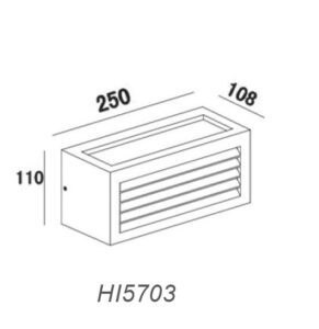 Фасаден аплик ACA LIGHTING HI5703 CUBE IP54 - Снимка 2