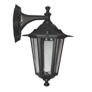 Градински аплик ACA LIGHTING HI6022BMS HEXAGON WALL GARDEN BLACK IP44 - Снимка 1