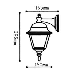 Градински аплик ACA LIGHTING HI6042WMS SQUARE WALL GARDEN WHITE IP44 - Image 2