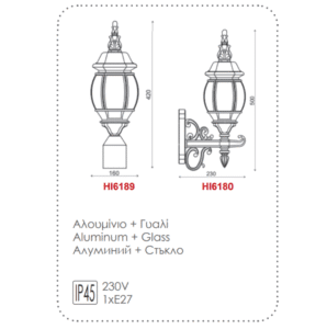Глава за градински стълб ACA LIGHTING HI6180BMS GARDEN BOLLARD LAMP BLACK IP44 - Image 2