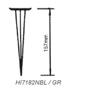 Градински прожектор с колче за земя ACA LIGHTING BT9013W + HI7182NBL WHITE IP65 - Image 2