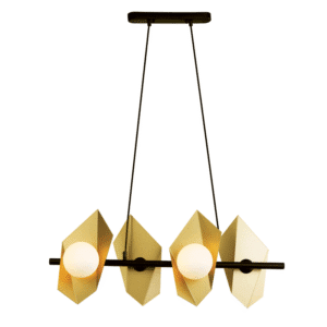 Пендел ACA LIGHTING HL42594P68BG, 4x40W, G9, златисто-черен - Снимка 1