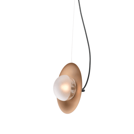 Пендел G9 10W ACA Lighting HL4321P23BB месинг стъкло