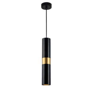 Пендел GU10 35W ACA LIGHTING DA VINCI, черен и месинг - Снимка 1