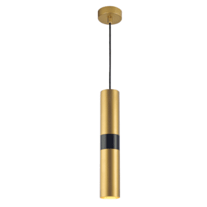 Пендел ACA LIGHTING DA VINCI GU10 35W черен/месинг