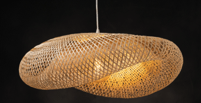 Пендел ACA Lighting SYMI Bamboo E27, 1x20W, бежов - Image 2