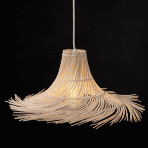 Пендел ACA Lighting Symi Rattan, 1xE27, 20W, дърво