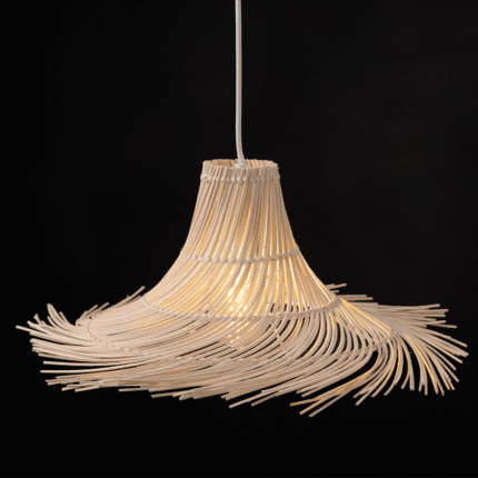 Пендел ACA Lighting Symi Rattan, 1xE27, 20W, дърво