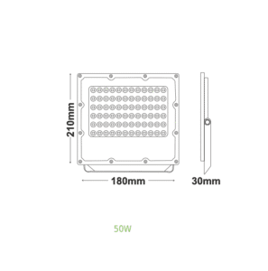 Прожектор LED ACA Lighting J5060 50W 6000K IP65 - Image 4