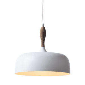 Пендел ACA LIGHTING CUBA E27 60W Бял-Кафяв Метал-Дърво - Снимка 1
