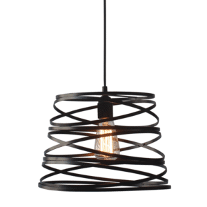 Пендел ACA LIGHTING JAZZ, E27, 1x60W, метал, черен