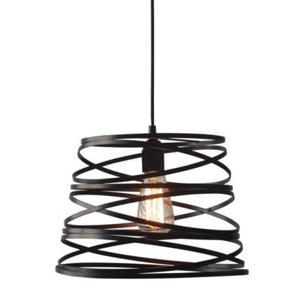 Пендел ACA LIGHTING JAZZ, E27, 1x60W, метал, черен