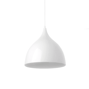 Пендел ACA LIGHTING ROXANNE E27 1x60W бял метал - Снимка 1