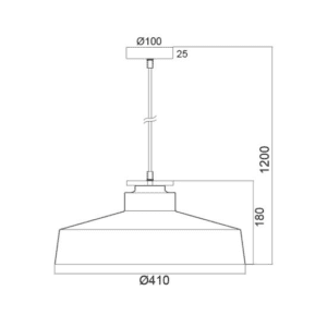 Пендел ACA LIGHTING AENEAS, E27, 60W, дърво и метал - Снимка 2