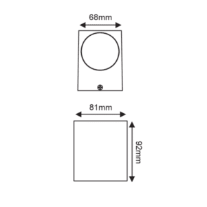Фасаден аплик ACA LIGHTING LG2203GU10W VITA-GS IP65 - Image 2