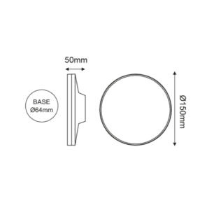 Аплик за стена ACA Lighting LG2801G 8W LED, антрацит - Image 3