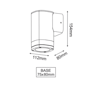 Фасаден аплик ACA LIGHTING LG2881G ELPIS - Image 2